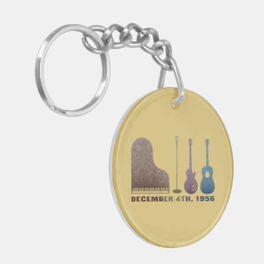 Million Dollar-Quartett-Instrumente - Farbe Schlüsselanhänger (Vorderseite links)