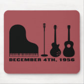 Million Dollar-Quartett-Instrumente - Schwarzes Mousepad (Vorne)