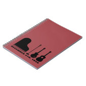 Million Dollar-Quartett-Instrumente - Schwarzes Notizblock (Linke Seite)