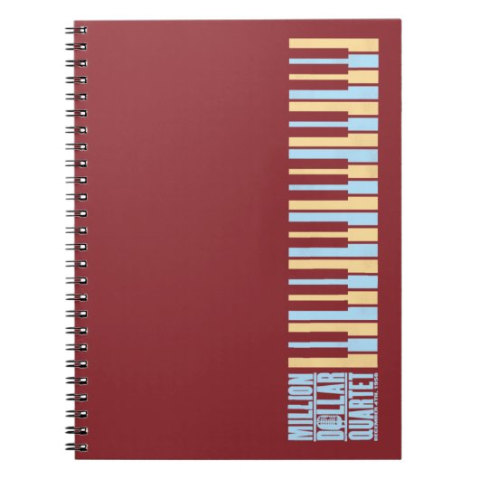 Million Dollar-Quartett-Klavier Notizblock (Vorderseite)