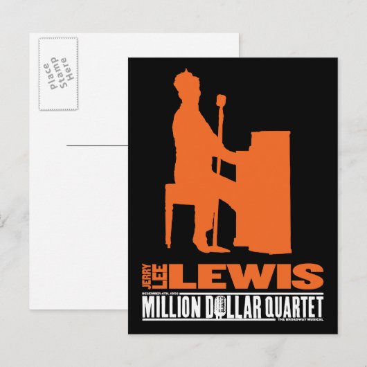 Million Dollar Quartett Lewis Postkarte (Vorne/Hinten)