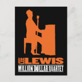 Million Dollar Quartett Lewis Postkarte (Vorderseite)