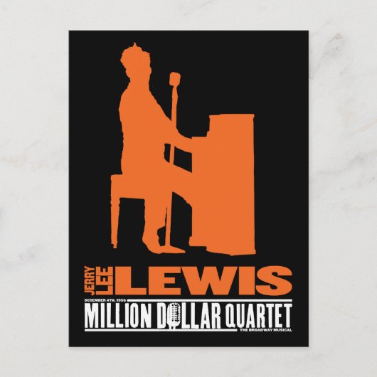 Million Dollar Quartett Lewis Postkarte (Vorderseite)