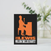 Million Dollar Quartett Lewis Postkarte (Stehend Vorderseite)