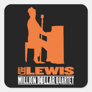 Million Dollar Quartett Lewis Quadratischer Aufkleber