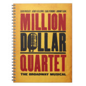 Million Dollar Quartett-Logo Notizblock (Vorderseite)