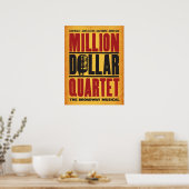 Million Dollar-Quartett-Logo Poster (Küche)