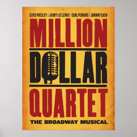 Million Dollar-Quartett-Logo Poster (Vorne)