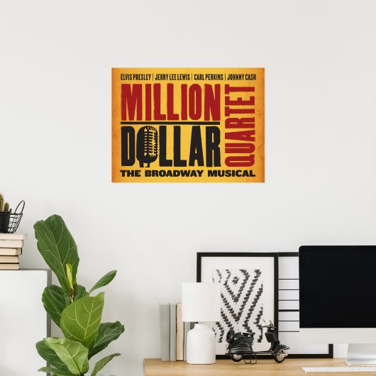 Million Dollar-Quartett-Logo Poster (Heimbüro)