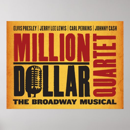 Million Dollar-Quartett-Logo Poster (Vorne)