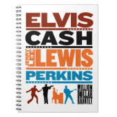 Million Dollar-Quartett-Namen Notizblock (Vorderseite)