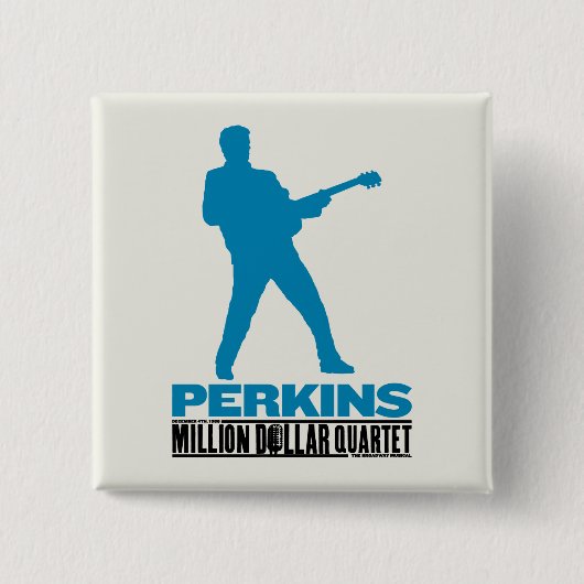 Million Dollar-Quartett Perkins Button (Vorderseite)
