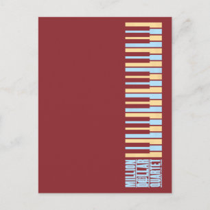 Million Dollar Quartett Piano Postkarte