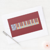 Million Dollar Quartett Piano Rechteckiger Aufkleber (Umschlag)