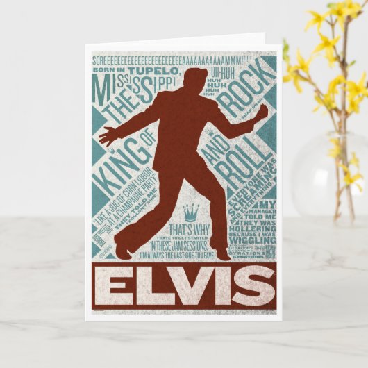 Million Dollar-Quartettelvis-Art Karte (Gelbe Blume)