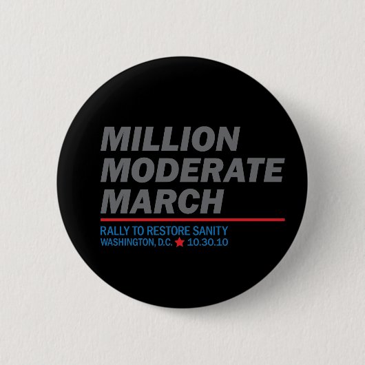 Million gemäßigter März Button (Vorderseite)