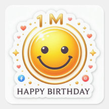 Million Smile Geburtstagssticker – Teaser-Kollekti