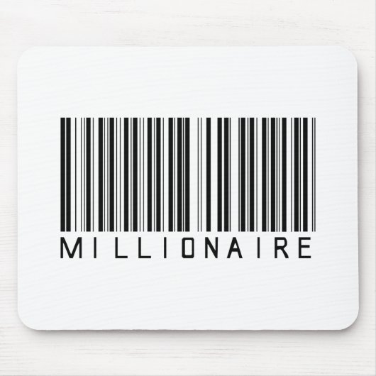 Millionaire-Bar-Code Mousepad (Vorne)