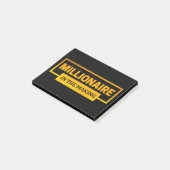 MILLIONAIRE IM MAKING POST-IT KLEBEZETTEL (angewinkelt)