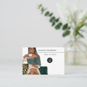 Millionaire Mindset Hair and Nails Beauty Salon Bu Visitenkarte (Stehend Vorderseite)