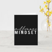 Millionaire Mindset Inspiration Mind Motivationa Karte (Gelbe Blume)