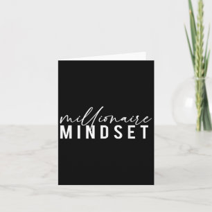 Millionaire Mindset Inspiration Mind Motivationa Karte