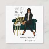 Millionaire Mindset Interior Designer Quadratische Visitenkarte (Vorderseite)