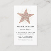 Millionaire Mindset Interior Designer Visitenkarte (Rückseite)