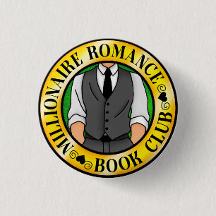 Millionaire Romance Book Club Abzeichen Button
