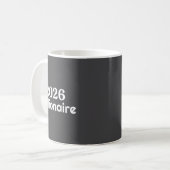 Millionär 2026 kaffeetasse (Vorderseite Links)