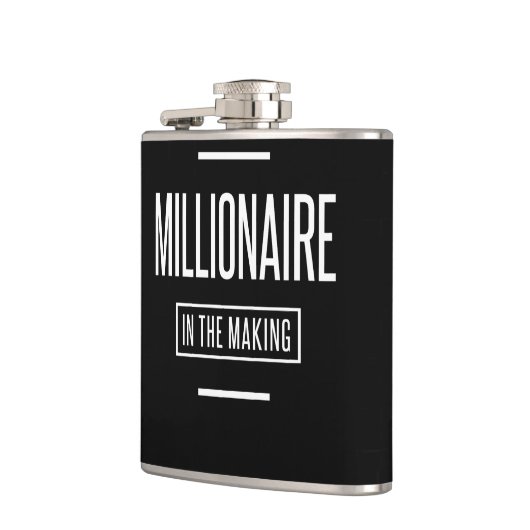 Millionär beim Motivierend Unternehmertum Flachmann (Links)