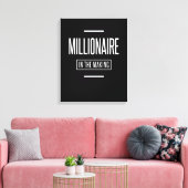 Millionär beim Motivierend Unternehmertum Leinwanddruck (Insitu (Wohnzimmer))
