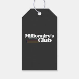 'Millionär-Club' Unternehmer Retro-Mentalität Geschenkanhänger