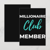 Millionär Dankeskarte (Vorne/Hinten)