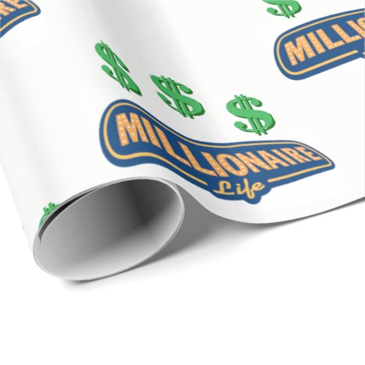 Millionär Geschenkpapier (Rolleneckpunkt)