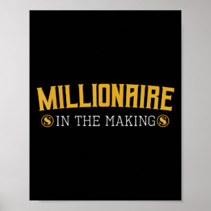 Millionär in der Entstehung Unternehmer Hustler Mo Poster