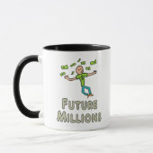 Millionär (in Millionen) Tasse (Links)