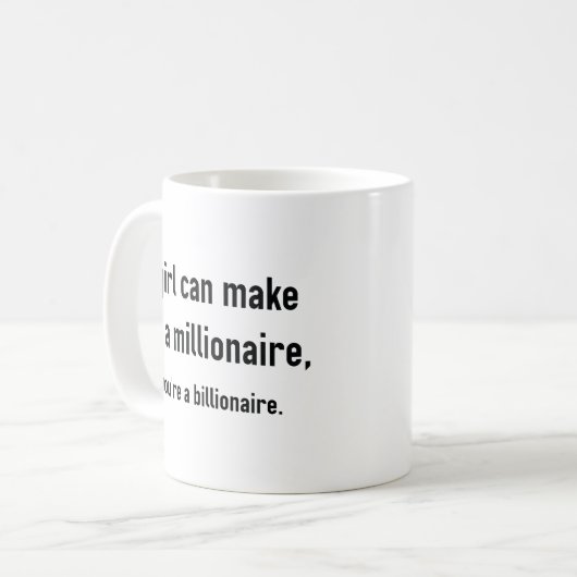 Millionär Kaffeetasse (Vorderseite Links)