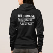 Millionär lädt Bitte warten Hoodie (Rückseite)