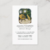 Millionär Mindset Boss Babe InnenDesigner Visitenkarte (Rückseite)