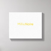 Millionär Mindset: Eleganz in jeder Etappe Leinwanddruck (Vorderseite)