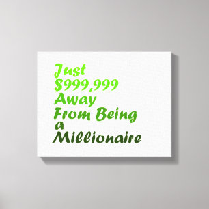 Millionär-Motivations-Wandkunst Leinwanddruck