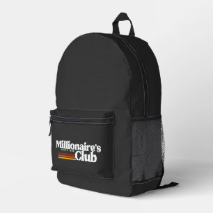 'Millionärs-Club' Unternehmer mit Retro-Mentalität Bedruckter Rucksack