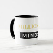 Millionärs-Denkrichtung-Schwarzes u. Tasse (Vorderseite Links)
