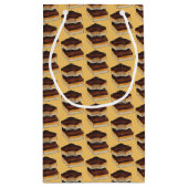 Millionärs Shortbread Caramel Squares Slice Kleine Geschenktüte (Rückseite)