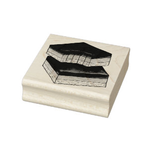 Millionär's Shortbread Caramel Squares UK Food Gummistempel