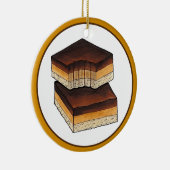 Millionär's Shortbread Caramel Squares UK Food Keramik Ornament (Rechts)