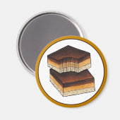Millionär's Shortbread Caramel Squares UK Food Magnet (Vorderseite/Rückseite)