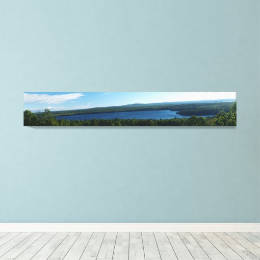 Millionen Dollar Ansicht Gestrichen Canvas Print Leinwanddruck (Insitu (Holzboden))