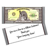 Millionen Dollar Candy Bar Wrapper Gastgeschenk Notizblock